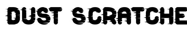 Dust Scratches font preview